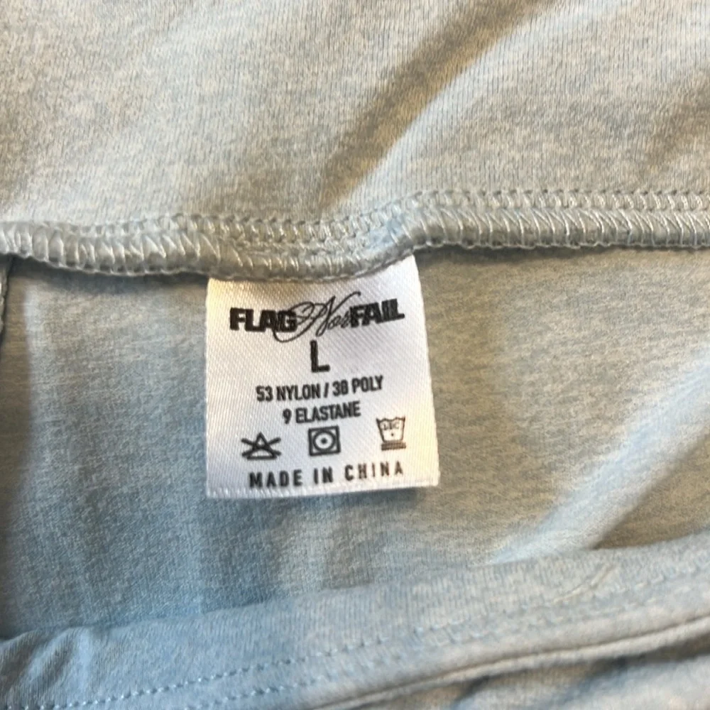 Flag nor fail women’s crop top/ sweat pant set baby blue - Picture 14 of 16